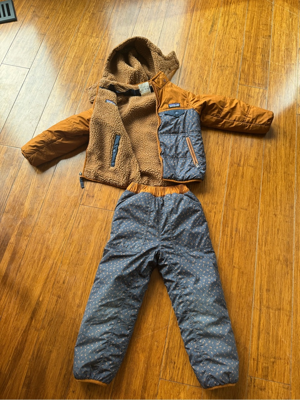 Patagonia snow suit-repaired rip***